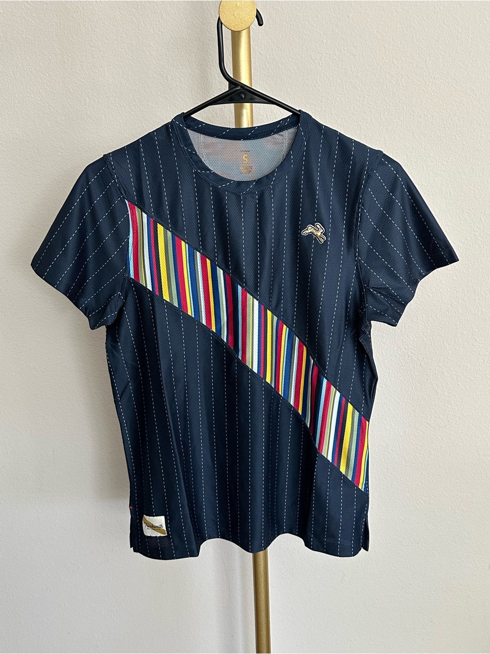 Tracksmith Women’s Van Cortlandt Tee Pinstripe